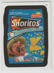 2005 Topps Wacky Packages Trading Card Sticker Snoritos Sleep All Day #14 - Picture 1 of 2