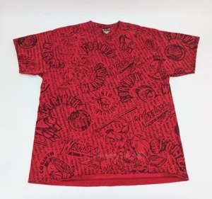 Port & Company Herren T-Shirt Tee Warriors All Over Print Rot Größe XL  - Bild 1 von 8