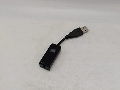 FAULTY USB adapter ONLY Corsair HS65/HS60 Void Elite headset DAC 3.5mm READ DESC - Image 1 of 4