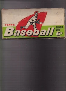 1958 TOPPS BASEBALL EMPTY BOX with BAZOOKA BASEBALL CONTEST AD ON BACK AND FLAP - Picture 1 of 7