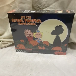 1000pc Snoopy Charlie Brown Peanuts Great Pumpkin AQUARIUS Jigsaw Puzzle  - Picture 1 of 2