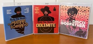 DOLEMITE-HUMAN TORNADO-DISCO GODFATHER Blu-rays VINEGAR SYNDROME Rudy Ray Moore - Imagen 1 de 20