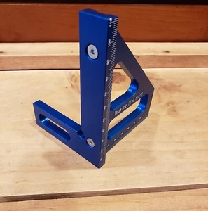 3D Multi-Angle Measuring Ruler 45/90 Degree Aluminum Alloy Woodworking Square - Picture 1 of 6