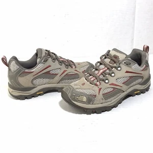 The North Face Hedgehog Womens 6 Hiking Trail Shoes Gray Red 566292 - Picture 1 of 9