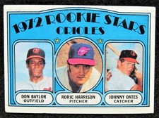 1972 Topps DON BAYLOR Rookie Card #474 /Harrison/Oates Baltimore Orioles EX