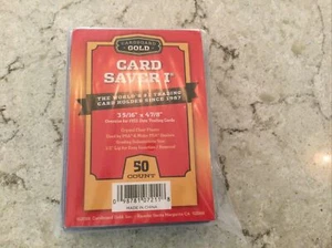 Card Saver 1 X 50 Count Cardboard Gold PSA Grading Sealed FREE FAST SHIPPING - Picture 1 of 1