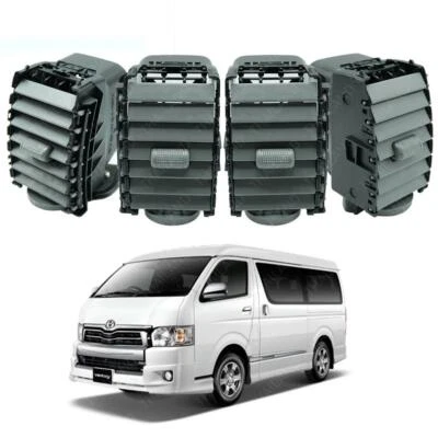 适用于丰田 Hiace Commuter Van 2005 - 2013 14 通风呼吸机格栅灰色套装 — 第 1/4 张图片