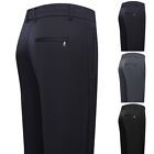 Men's Elastic Waist Business Suit Pants Street Wear Plus Size L 5XL Black