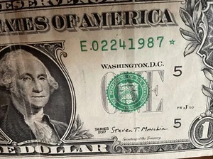 Star Note Birthday - February 24, 1987 Serial # 02241987 Anniversary Special Day - Picture 1 of 3
