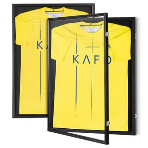 VEVOR 2PCs Jersey Display Frame Case 590x790x40 mm Lockable Jersey Shadow Box - Picture 1 of 12