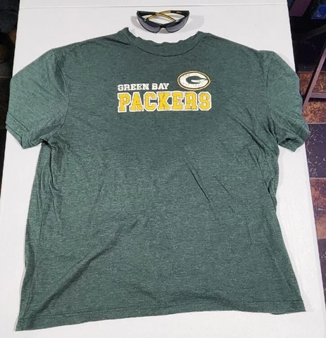 NFL Team Apparel Men Green Bay Packers Shirt Green SZ XXL And Sunglasses Cover