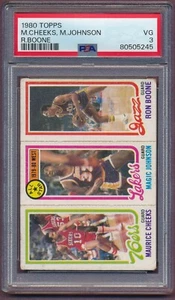 1980 Topps Maurice Cheeks Magic Johnson Ron Boone PSA 3!! - Picture 1 of 2