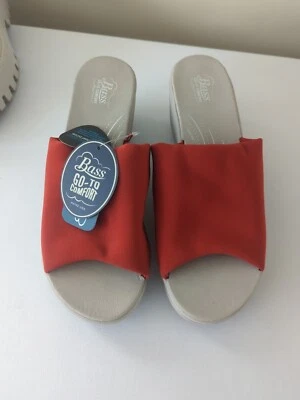 NUEVO GH Bass & Co Lite Mimi Rojo Deslizable Mujer Cuña Utra Light Sandalias Talla 6.5 Foto 1 de 4