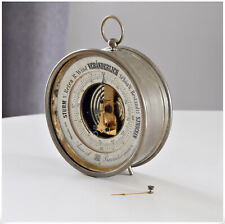 altes antikes Tisch Aneroid Barometer Wetterstation um 1900 Antoine Redier