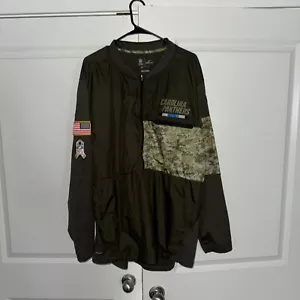 Nike Shield NFL Carolina Panthers Pullover Jacket Army Salute Service Size XXL - Picture 1 of 5