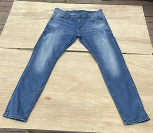 G-STAR RAW Jeans Revend Skinny Denim Relaxed Fit Pockets Men's Blue SIZE 36x32 - Picture 1 of 8