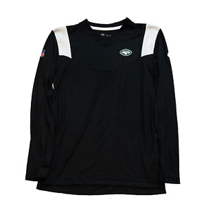 Nike New York Jets Dri-Fit Sideline Player UV Long Sleeve Shirt Mens S Black