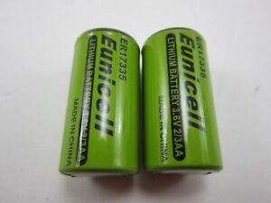 2X ER17335 LS17335 17335 ER 17335H 3.6V 2000mAh Lithium Li-SOCl2 Batteries 2/3A