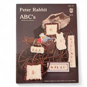 Peter Rabbit ABC's BEATRIX POTTER CREATIONS Baby Alphabet Cross Stitch Book 531 - Picture 1 of 4