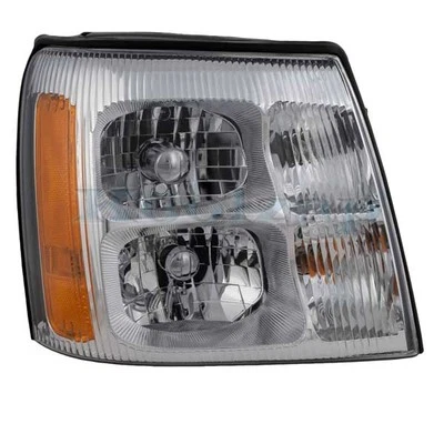 Передняя правая фара Escalade 2003–2006 годов выпуска желтая и прозрачная пластиковая 15791357 В - Изображение 1 из 4