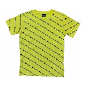 Maglia a Maniche Corte per Bambini Champion Multilogo Giallo - Foto 1 di 4