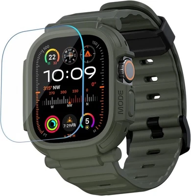 Apple Watch Band Rugged Bumper Case Strap for 49Mm Ultra 3/2/1 46Mm Series 11/10 - Image 1 of 4