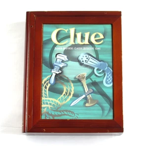 Parker Brothers Clue Vintage Game Collection Wooden Box Bookshelf Edition 2005 - Picture 1 of 12