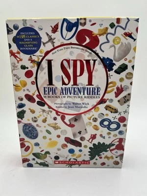 I Spy Books 10 Book 2 Magnifying Glasses Set Paperback Picture Riddles Bookmark - Image 1 of 4