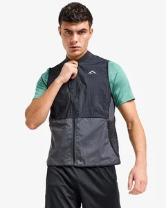 Nike Trail Aireez Gilet Running Imballabile Nero FN4004-010 Uomo Taglia Media Nuovo - Foto 1 di 6