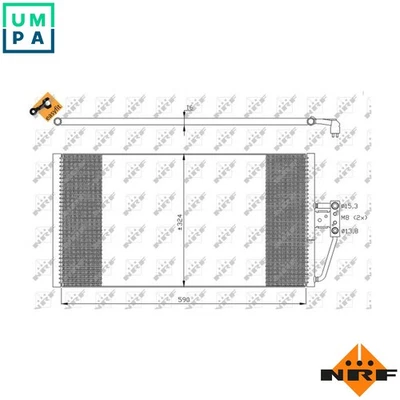 CONDENSER AIR CONDITIONING 35295 FOR BMW M47D20 2.0L 4cyl 5 E39 M57D25 2.5L 6cyl - Image 1 of 4