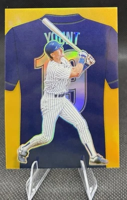 ROBIN YOUNT 2025 Panini Crusade Numbers #11 Gold 08/10 SSP MILWAUKEE BREWERS - Image 1 of 2