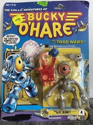 Boneco vintage 1990 Hasbro Bucky O'Hare AFC Blinky Toad Wars - Imagem 1 de 2