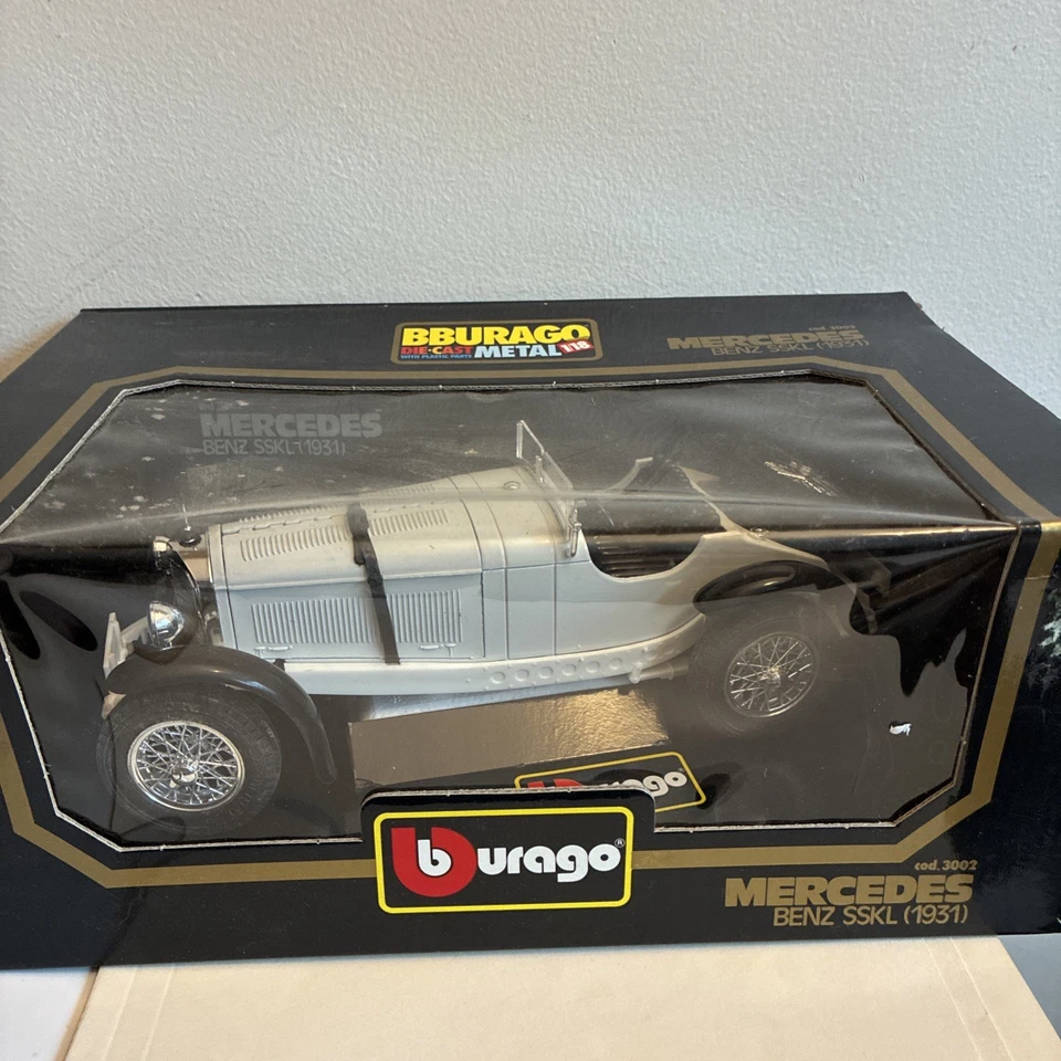  BURAGO Blanco MERCEDES BENZ SSKL 1931 DIECAST 1:18 COD. 3002 nuevo en caja Foto 1 de 4