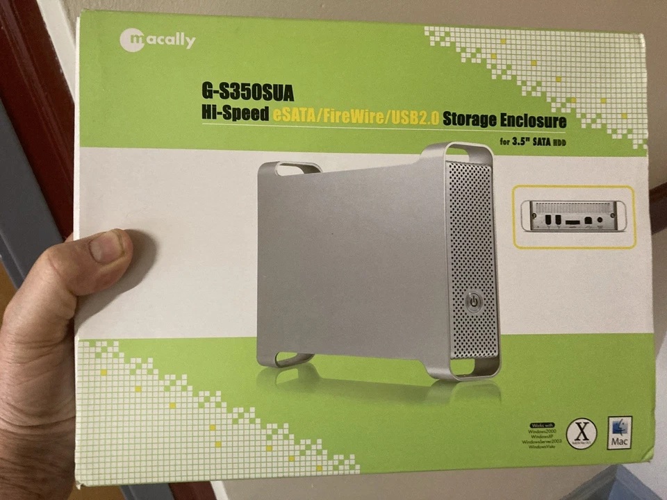 Macally G-S350SUA Hi-Speed eSATA/FireWire/USB2.0 Storage Enclosure for 3.5" NIB - Image 1 of 4