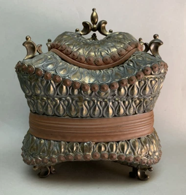 A. Blair Clemo Studio Cerámica ¡Tureen ornamentado! ¡25% de descuento en Schaller Gallery 2011! Foto 1 de 4