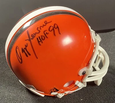 Ozzie Newsome signed Cleveland Browns mini helmet w/ HOF 99 Insc PSA COA - Image 1 of 2