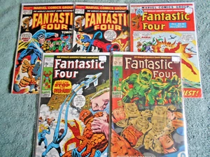 FANTASTIC FOUR LOT(5) AVE VG/FN KIRBY BUSCEMA 1969-1973 - Picture 1 of 3