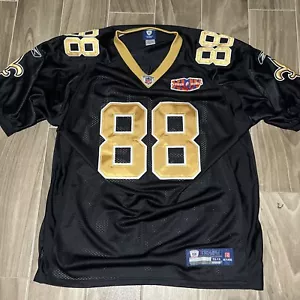 Maglia Jeremy Shockey cucita Saints Super Bowl XLIV Reebok taglia 54 autentica - Foto 1 di 12