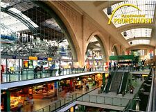 6x4" Postcard Leipzig Germany -  Train Station Shopping Mall