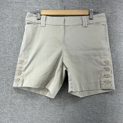 Talbots Shorts Women Size 4p Chino Khaki Cotton Blend Casual - Image 1 of 4