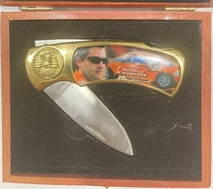 Nascar Collector Wood Box Taschenmesser Tony Stewart 20 Home Depot 2002 Champion - Bild 1 von 4