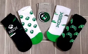 Nuevo XBOX Videojuego Jugador Niños S Niños S 5 Pack Algodón Entrenador Forro No Show Calcetines - Imagen 1 de 2