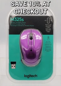 Logitech M325s Wireless Mouse - Purple / Violet 910-003120 - BRAND NEW - Picture 1 of 5