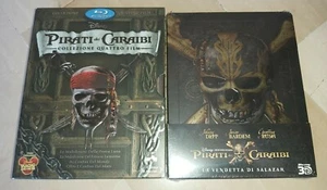 BLU RAY PIRATI DEI CARAIBI COLLEZIONE COMPLETA LA VENDETTA DI SALAZAR BLU RAY 3D - Foto 1 di 3