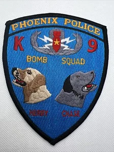 PHOENIX K-9 POLICE (HERBY AND CHASE) ARIZONA FABRIC PATCH - Picture 1 of 2