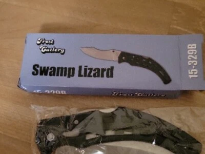 New Frost 5 inch closed stainless steel blade with lock back & boot/belt clip  - Image 1 of 4