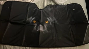 Panther Car Sunshade Sun Visor Protector. Around 54x27”. New Without Box - Picture 1 of 4