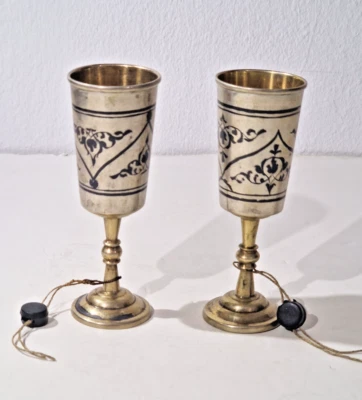 2 vasos de licor marcados plata 875 Imperial ruso decorados con tula neillo Foto 1 de 4