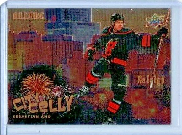 2020-21 Upper Deck Allure Sebastian Aho City Celly - Image 1 of 1