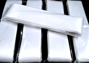 5 x Wedding Car Ribbon White 38mm Satin Bridal Washable Flatpack - Picture 1 of 3